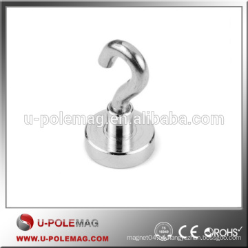 Ganchos magnéticos D16mm N35 Neodymium Magnet Hook 8 libras